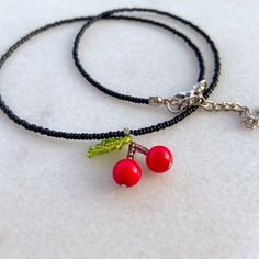 Stray kids Jeongin inspired necklace | black cherry necklace | Yang Jeong-in black choker | kpop korean style | asian fashion idol jewelry Cute Black Choker Necklace, Cute Adjustable Black Choker, Handmade Kpop Style Black Jewelry, Handmade Black Kpop Jewelry, Black Handmade Kpop Jewelry, Handmade Black Kpop Style Jewelry, Black Kpop Style Necklace For Gift, Trendy Cherry Adjustable Jewelry, Trendy Adjustable Cherry Jewelry