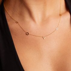 Every Day Necklace, Custom Gold Jewelry, Personalized Gold Jewelry, Edgy Earrings, Classic Necklace, Gold Gifts, Bar Bracelets, Engraved Necklace, Rose Gold Necklace