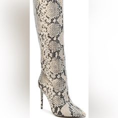 Brand New With Box Size 9.5 (Fit Like 8.5) Taupe Ankle Boots, Blush Heels, Jennifer Lopez Shoes, Snake Print Boots, Glitter Boots, Black Stilettos, Platform Stilettos, Rhinestone Heels, Black Heel Boots