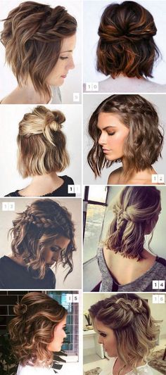 Hairstyle Bridesmaid, Trendy Bob, Hairstyles Braid, Updo Bridesmaid, Hairstyles Bridesmaid, Hairstyles Updo, Peinados Fáciles Para Cabello Corto, Pinterest Hair, Long Bob Hairstyles