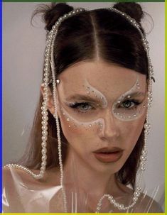 White Makeup, Eye Makeup Art, Fantasy Makeup