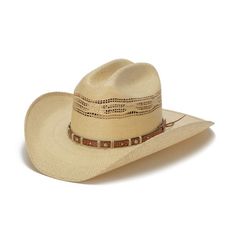 Unsure of what a Dropship item is? Click this link so you are fully informed prior to your purchase! From the Stampede Hats collection, this hat is made of 50X Bangora Straw in a beige color for a natural look. For those who prefer some airflow in their cowboy hats, this is a great choice as it features many vent holes all around the crown. The band is the real special part of this hat, with details all around including a texture pattern, studding, and tie wrap accents. *Center dent style crown *Upturned side brim western style *Excellent sun coverage with affordable price Beige Cowboy Hat, Mens Western Style, Hats Collection, Trending Hats, Outback Hat, Mens Hats Fashion, Straw Cowboy Hat, Rancher Hat, Feather Hat