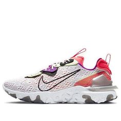 Nike React Vision 'Barely Volt Pink' CD4373-102 (SNKR) Nike React Vision, Cheap Running Shoes, Nike React, Streetwear Men Outfits, Sporty Chic, Running Shoes Sneakers, Jordan 1 Retro High, Man Running, Running Shoes For Men