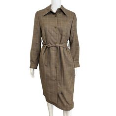 Bill Blass Brown Plaid Vintage 100% Wool Mid-Length Belted Jacket Skirt Set Size 12 This Bill Blass Brown Plaid Vintage 100% Wool Mid-Length Belted Jacket Skirt Set In Size 12 Showcases Timeless Style And Classic Design. Crafted From 100% Wool, This Vintage Ensemble Features A Brown Plaid Pattern, A Mid-Length Belted Jacket, And A Coordinating Skirt, Creating A Polished And Versatile Look That's Perfect For A Variety Of Settings. Brand: Bill Blass Size: 12 Chest: 19" Length: 39" Skirt Waist: 16" Classic Tailored Knee-length Outerwear, Knee-length Belted Outerwear For Work, Business Knee-length Winter Outerwear, Knee-length Business Outerwear For Fall, Classic Knee-length Workwear Outerwear, Belted Long Sleeve Outerwear For Daywear, Classic Knee-length Outerwear For Work, Fall Belted Knee-length Outerwear, Belted Fitted Knee-length Outerwear