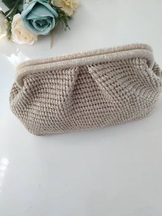 Handmade bag, Clutch Bag, Velvet yarn bag, Elegant purse, Knitted bag, Crochet bag, Clutch Bag, Unique bag, designed bag, baguette bag Feature Item: Lenght : 38 cm Height: 20 cm Width : 18 cm Metarial: velvet yarn Inside: Lined This formal or causal style handknitted clutch bag depending on your preferences, is perfect for special days and daily use. It has a unique design that also fits weddings and engagements. The handwoven bag is light and chic. You can style it in various ways like attachin Handmade Beige Crochet Bag For Evening, Beige Handmade Crochet Evening Bag, Woven Clutch Evening Bag, Elegant Woven Clutch For Evening, Elegant Woven Evening Bag, Elegant Beige Woven Clutch, Elegant Woven Evening Clutch, Elegant Evening Clutch With Woven Details, Beige Woven Party Bag