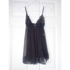 Women Lingerie Fredericks Babydoll Lace, Mesh Black Sz S Lace, Mesh Nwot Black Lace Camisole In Flirty Style, Black Lace Camisole In Feminine Style, Black Lace Coquette Camisole, Black Delicate Lace Camisole For Night Out, Black Sheer Camisole Sleepwear, Black Lace Camisole Sleepwear, Black Sheer Camisole For Night, Black Sheer Sleepwear For Loungewear, Sheer Black Sleepwear For Loungewear