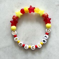 Feel Free To Bundle With Other Bracelet Listings! Kelce Chiefs, Taylor Swift Jewelry, Pony Bead Bracelets, Bracelet Inspo, Memorial Bracelet, Taylor Swift Red, Kc Chiefs, Taylor Swift Concert, Travis Kelce