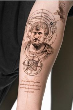 aristotle math lines numbers composition tattoo Composition Tattoo, Rome Tattoo, Lines Tattoo, Tattoo Graphic, Artist Branding, Tattoos Gallery, Tattoo Models, Line Tattoos, Cool Art Drawings