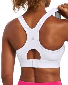 PRICES MAY VARY. Non-Removable Padding & Adjustable Straps: Women's non-removable racerback bra from Ewedoos give you the coverage and confidence to burn calories without holding anything back. The tight-fitting padded sports bra features adjustable straps and a sports racer-back silhouette for enhanced versatility and mobility while you're on the move Next-level Comfort with Every Movement: High resilience, 4-way stretch and irresistibly soft, our sports bras wield the power of aeroready to abs High Impact Sports Bra For Large Bust, High Impact Sports Bras, Gym Sports Bra, Best Sports Bras, Spin Class, Womens Sports, High Impact Sports Bra, Lounge Lingerie, Workout Running