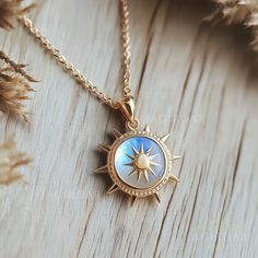 Gemstone Sun Disc Pendant, Gold Plated Sunburst Moonstone Pendant, Dainty Sun Disc Pendant, Sun Disc Round Pendant ❤️💖💓 Item description❤️💖💓 Item Name: Sun Disc Pendant Qty. : 1 Piece Charm Size :  30MM Silver Primary Color : Please select an option from the variations. Gemstone : Please select an option from the variations. 💓Our entire  Carved collection is handmade 💓We only utilise authentic Gemstone. It doesn't bring to any skin issues. We enjoyed designing special  pieces for your spec Moonstone Collar Necklace, Round Moonstone Clavicle Chain, Moonstone Round Clavicle Chain Necklace, Moonstone Clavicle Chain Round Necklace, Moonstone Clavicle Chain Necklace, Moonstone Round Pendant Necklace With Clavicle Chain, Round Moonstone Clavicle Chain Necklace, Moonstone Sun And Moon Pendant Jewelry, Moonstone Pendant With Sun And Moon Design