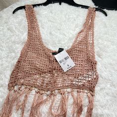 New Size Small/No Returns If Bought Thank You Casual Tank Top For Beach Season Party, Forever 21 Summer Crop Top For Vacation, Casual Crop Top For Beach Season Party, Casual Crop Top For Party, Beach Season, Casual Beach Season Party Crop Top, Forever 21 Bohemian Beach Top, Chic Forever 21 Crop Top For Beach, Forever 21 Tank Top For Beach In Spring, Forever 21 Beach Tank Top For Spring