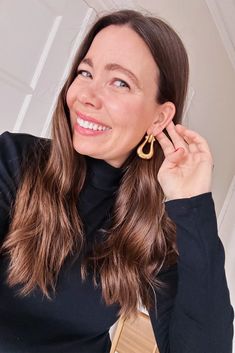 Vintage Bold Gold Drop Earrings Gold Drop Earrings, Statement Earrings, Winter Fashion