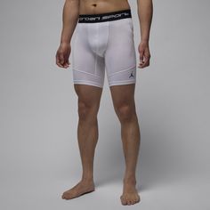 Our sweat-wicking technology takes the lightweight, stretchy material of these tight-fitting shorts to the next level. Designed to move with you, they provide a supportive, comfortable silhouette. Shorts White, Sport Man, Nike Dri Fit, Workout Shorts, Stretchy Material, Next Level, Polyester Spandex, Dri Fit, White Shorts