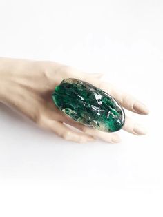 Huge Teal Green Ring, Large Big Ring, Statement Ring, Brutalist, Long, Oval, Modern, Contemporary Ring, Modernist Ring, Resin Ring, Big - Etsy Bosnia and Herzegovina Elegant Handmade Resin Rings, Handmade Elegant Resin Rings, Unique Oval Rings For Jewelry Making, Handmade Green Oval Crystal Ring, Unique Handmade Oval Emerald Ring, Big Statement Rings, Ring Resin, Big Ring, Modernist Ring