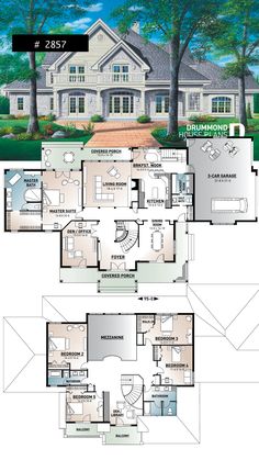 the floor plan for this luxury home