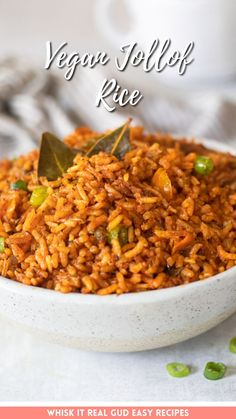 Vegan Jollof Rice Garlic Curry, Collard Greens Salad, Veggie Lasagna, Food Blogging, Jollof Rice, Rice Dish, Vegetable Stew, Food Heaven, Bay Leaves