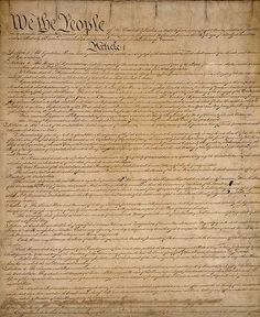 an old document with writing on it that says, we the people united states congress