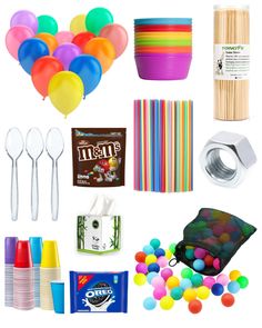 there are many items that can be used to make party favors for someone's birthday