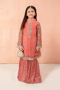 Baby Girl Eid Dress, Maria B Dresses, Maria B Lawn, Pakistani Dresses Party, Baby Fancy Dress, Eid Dress, Stylish Baby Girls