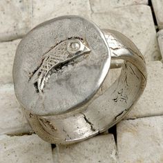 Sterling Silver Fish Ring Fish Jewelry Silver, Eclectic Grandpa, Fish Ring, Fishing Bracelet, Fish Jewelry, Silver Clay, Metal Fish, Silver Fish, Ocean Inspired