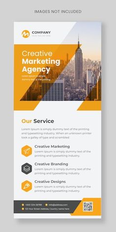 a yellow and black business flyer template