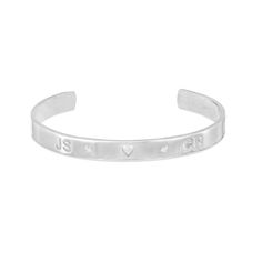 Create your own inspiration with this personalized cuff bracelet from Tailor + You™. Fashioned in your choice of metal, this 6.0mm-wide look features three pairs of characters with a diamond accent shimmering between each duo. Polished to a bright shine, this bracelet is available in sizes that fit wrists up to 6.0, 6.5, 7.5 and 9.5 inches in circumference. Designed by You - Especially for You! Hidden Message, Personalized Jewelry, Cuff Bracelet, Or Rose, Silver Bracelet, Create Your, Create Your Own, Cuff, Bracelet