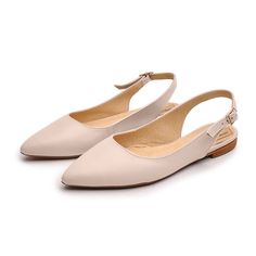 Nina - pointed toe slingbacks flats made of high-quality grain leather. The insole made of a soft calfskin ensures comfort of use. Delicately pointed toes optically slim the feet. Sizes UK, EU, US and feet dimensions in centimeters and inches 3 UK / 36 EU / 5 US insoles length 23.5 cm = 9.2 inches 4 UK / 37 EU/ 6 US insoles length 24 cm = 9.4 inches 6 UK / 38 EU / 7 U insoles length 24.5 cm = 9.7 inches 7 UK/ 39 EU/ 8 US insoles length 25.5 cm = 10 inches 8 UK / 40 EU / 9 US insoles length 26 cm Elegant Beige Flat Slingback Pumps, Beige Flat Slingback Pumps For Formal Occasions, Elegant Pointed Toe Flats With Flat Heel For Summer, Elegant Summer Pointed Toe Flats With Flat Heel, Elegant Summer Pointed Toe Flats, Beige Low Heel Pointed Toe Flats, Beige Flat Heel Slingback Pumps, Beige Closed Toe Flats For Evening, Chic Flat Wedding Shoes