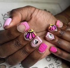 Nails Design For Black Women, Nail Designs For Black Women, Nail Designs On Natural Nails, Designs On Natural Nails, Nails For Black Women, Short Acrylic Nail Designs, Nails Sets, Work Nails, Short Square Acrylic Nails