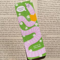 a bookmark with an image of a snake on it