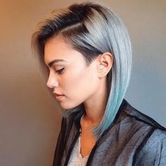 Trendy We Fryzurach, Undercut Long Hair, Long Bob Haircuts, Short Hairstyles For Thick Hair, Shaved Hair, Hair Envy, Short Bob Hairstyles, Undercut, Hair Dos