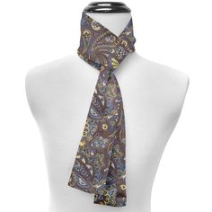 Catania Silk Scarf Floral Icons, Mens Silk Scarves, Middlebury Vermont, Catania, Silk Twill, Style Expert, Blue And Gold, Vermont, Shades Of Green