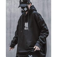 Black Tactical Hoodie Hoodie Techwear, Womens Techwear, Techwear Ninja, Tactical Hoodie, Mens Techwear, Techwear Hoodie, Techwear Cyberpunk, Techwear Outfits, Technical Clothing