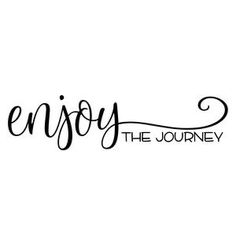 enjoy the journey wall decal