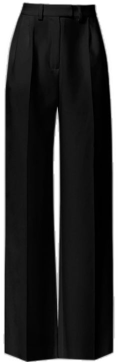 Sleek Wide-leg Pantsuit For Business, Sleek Wide Leg Pantsuit For Business, Evening Pantsuit With Pressed Crease And High-waisted Pants, Evening Pantsuit With High-waisted Pressed Crease Pants, Formal Black Wide-leg Culottes, Black Formal Wide-leg Culottes, Black Straight Culottes For Formal Occasions, Black Wide-leg Pantsuit For Formal Occasions, Black Wide Leg Pantsuit For Formal Occasions