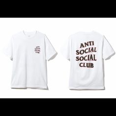 Assc Rodeo Wht Tee Size-Medium (Deadstock). Completely Sealed And Deadstock . Never Opened . Asking $95/Open To Offers White Summer Shirt With Branding, White Graphic Tee Shirt With Branding, White Graphic Tee With Branding, White Logo Print Graphic Tee, White Screen Print Shirt For Streetwear, White Cotton Shirt With Logo Print, Anti Social Social Club Shirt White, Club Quote, Short Sleeve Graphic T-shirt For Rodeo