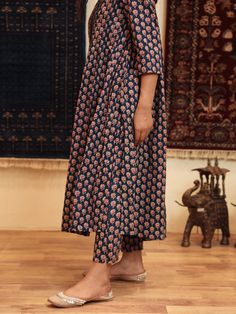 Get spring with subtle pintucks detailing, flowy kurta paired with matching pants sets. This is a set of 2. Color: Blue Fabric: Cotton Note: Length and sizes can be customised Length - Kurta 45 inches Pants 36 inches Available in other colors The product will be delivered within 2-4 weeks of order placed Wash Care - Dry clean only This set does not include dupatta. Size Chart- SIZE BUST WAIST HIP US&CAN UK&AUS XXS 32" 30" 32" 4 8 XS 34" 32" 34" 6 10 S 36" 34" 36" 8 12 M 38" 36" 38" 10 14 L 40" 3 Blue Block, Matching Pants, Kurta Set, Best Deal, Pin Tucks, Blue Fabric, Fabric Cotton, Block Print, High Low Dress