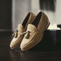 LeatherWear2016 on Storenvy Loafer Shoes For Men, Beige Loafers, Custom Design Shoes, Suede Leather Shoes, Leather Boot Shoes, Men's Loafers, Stylish Shoes, Work Boots, Men's Style