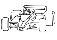 a race car coloring page with the word panco on it's front side