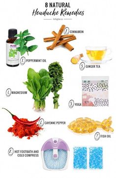 Hello Glow offers DIY tips for natural headache remedies you can make at home, using ginger tea, cayenne pepper, peppermint and essential oils. Hello Glow, Health And Fitness Magazine, Healthy Diet Tips, Cough Remedies, Daily Health Tips, Ginger Tea, Good Health Tips