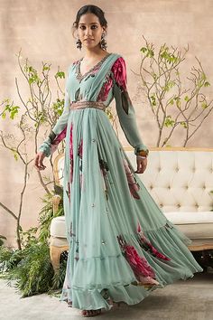 Festive Offers | Big Luxury Sales | Designer Wear Sale, Festive Season Sale At Pernia's Pop-Up Shop 2021 Daytime Glam, Beautiful Frocks, Blue Anarkali, Muslin Dress, Floral Lehenga, Color Block Skirt, Lehenga Saree, Anarkali Suit, Indian Fashion Designers