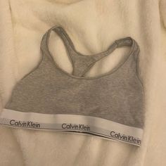 Calvin Klein Sports Bra Never Worn Grey Bra, Calvin Klein Sports Bra, Calvin Klein Sport, 2024 Wishlist, Sport Bra, Christmas 2024, Womens Calvin Klein, Gray White, Women's Intimates