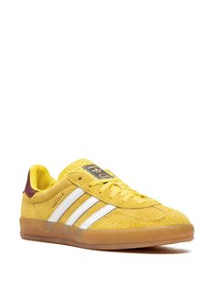 Adidas Gazelle Indoor "Collegiate" Sneakers - Farfetch Yellow Sneakers, Shoe Inspo, Yellow Shoes, Swag Shoes, Classic Shoes, Adidas Gazelle, Pretty Shoes, Dream Shoes