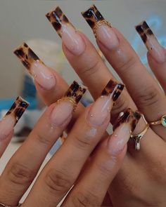 #medium #cheetah #french #nails #fall French Nails Fall, Nails Women, Tiger Nails, Cheetah Print Nails, Press Nails, Cheetah Nails, Fantasy Nails, Leopard Print Nails, Grunge Nails