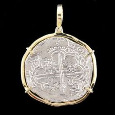 Spanish Galleon, Sunken Treasure, Ancient Coin Jewelry, Silver Ingot, Treasure Jewelry, Mens Necklace Pendant, Art Jewelry Design, Ancient Coin, Bracelets Silver