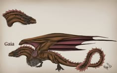 two different types of dragon like creatures