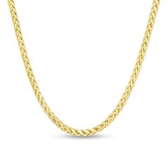 Fashioned in 10K gold, this 3.15mm-wide hollow Franco snake chain necklace measures 22.0 inches in length and secures with a lobster claw clasp. Snake Chain Necklace, Snake Chain, 10k Gold, Necklace Designs, Lobster Claw, Types Of Metal, Diamond Jewelry, Gold Metal, Chain Necklace