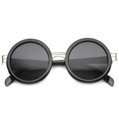 Black Silver Smoke Circle Glasses, Circle Sunglasses, Circular Frame, Round Glasses Frames, Sunglasses Round, Round Frame Sunglasses, Sunglasses Retro, Metal Hinges, Eye Glass