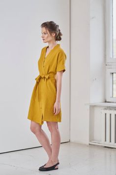 MsWrinkle’s clothing – from human to human.  100% handmade.*Description*- Kimono sleeve wrap dress with belt and pockets;- High quality European linen;- Washed and softened (doesn't shrink anymore);- Medium weight linen (150 g/m2);- Our linen is OEKO-TEX certified that meets human ecological safety requirements;- Model is wearing size S in honey yellow and forest green color (other sizes and colors please choose on the right);- Not transparent;- Not ironed and we suggest to use tumble dryer to k Summer Daywear Dresses With Kimono Sleeves, Summer Midi Dress With Kimono Sleeves, Summer Midi Dress With Kimono Sleeves For Daywear, Summer Wrap Dress With Kimono Sleeves And Belt, Summer Wrap Dress With Kimono Sleeves And Belted Waist, Fitted Dresses With Kimono Sleeves For Summer, Summer Cotton Dresses With Kimono Sleeves, Cotton Summer Dresses With Kimono Sleeves, Fitted Summer Wrap Dress With Kimono Sleeves