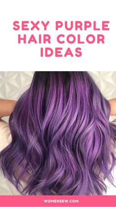 Purple hair is a unique and lovely hue. The purple color group, as its name suggests, includes a variety of purple tints. Purple hairstyles are accessible to almost everyone. Purple Hairstyles, Purple Hair Color Ideas, Purple Hair Color, Hair Color Shades, Hair Color Purple, Color Grouping, Hair Color Ideas, Hair Transformation, The Purple