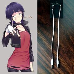 Kyoka Jiro, Anime Earrings, Mha Cosplay, Anime Products, Earphone Jack, Anime Jewelry, Anime Cosplay Costumes, Wallpaper Tumblr, Anime Inspired Outfits